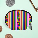 Rainbow Geometric Design Spectrum Accessory Pouches (Small)  Front