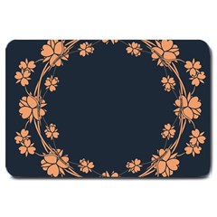 Floral Vintage Royal Frame Pattern Large Doormat  by Nexatart