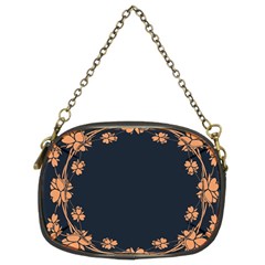 Floral Vintage Royal Frame Pattern Chain Purses (two Sides)  by Nexatart