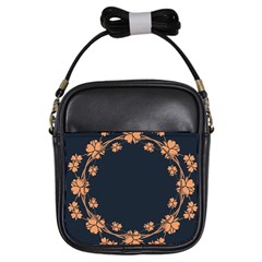 Floral Vintage Royal Frame Pattern Girls Sling Bags by Nexatart