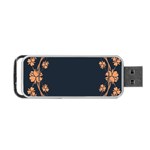 Floral Vintage Royal Frame Pattern Portable USB Flash (Two Sides) Front