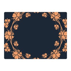 Floral Vintage Royal Frame Pattern Double Sided Flano Blanket (mini)  by Nexatart