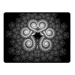 Fractal Filigree Lace Vintage Fleece Blanket (small)