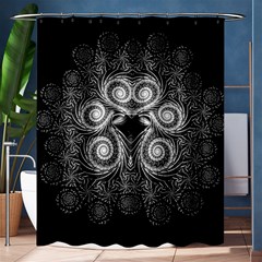 Fractal Filigree Lace Vintage Shower Curtain 60  X 72  (medium) 