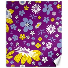 Floral Flowers Canvas 20  X 24  