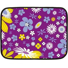 Floral Flowers Double Sided Fleece Blanket (mini) 