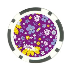 Floral Flowers Poker Chip Card Guard (10 Pack)