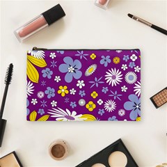 Floral Flowers Cosmetic Bag (medium) 