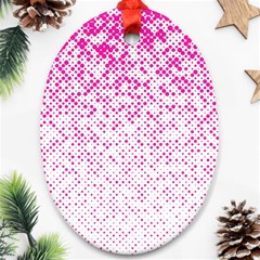 Halftone Dot Background Pattern Ornament (oval) by Nexatart