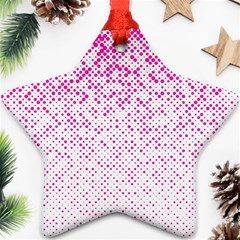 Halftone Dot Background Pattern Ornament (star) by Nexatart