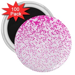 Halftone Dot Background Pattern 3  Magnets (100 Pack) by Nexatart