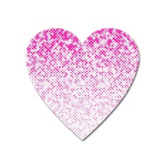 Halftone Dot Background Pattern Heart Magnet by Nexatart