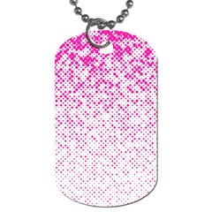 Halftone Dot Background Pattern Dog Tag (one Side) by Nexatart