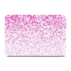 Halftone Dot Background Pattern Plate Mats by Nexatart