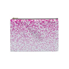 Halftone Dot Background Pattern Cosmetic Bag (medium)  by Nexatart