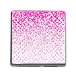 Halftone Dot Background Pattern Memory Card Reader (Square) Front