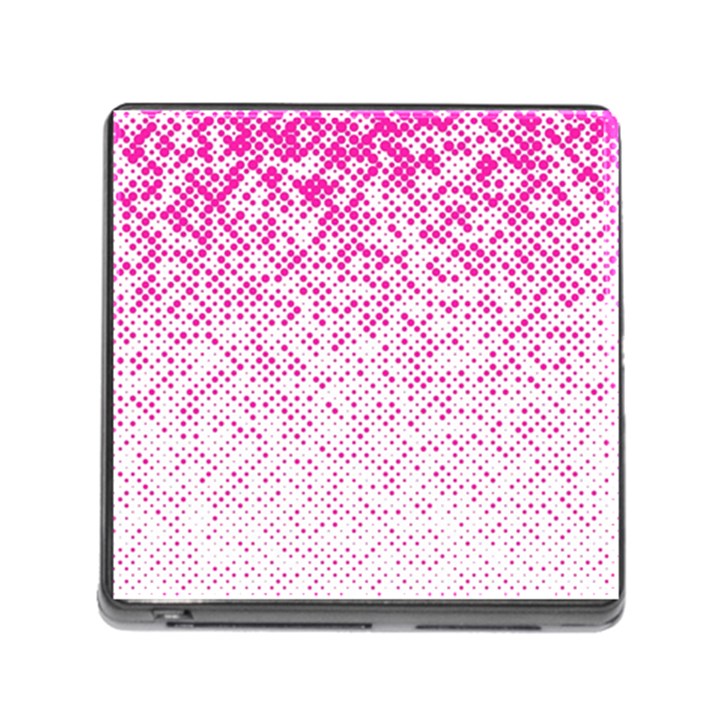 Halftone Dot Background Pattern Memory Card Reader (Square)