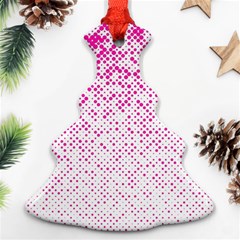 Halftone Dot Background Pattern Ornament (christmas Tree)  by Nexatart