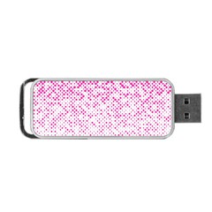 Halftone Dot Background Pattern Portable Usb Flash (two Sides) by Nexatart