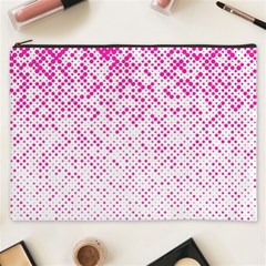 Halftone Dot Background Pattern Cosmetic Bag (xxxl)  by Nexatart