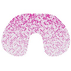 Halftone Dot Background Pattern Travel Neck Pillows by Nexatart