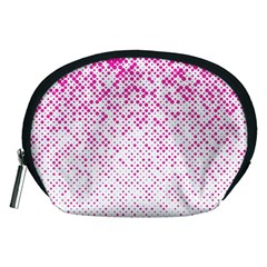 Halftone Dot Background Pattern Accessory Pouches (medium)  by Nexatart