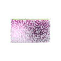 Halftone Dot Background Pattern Cosmetic Bag (xs) by Nexatart