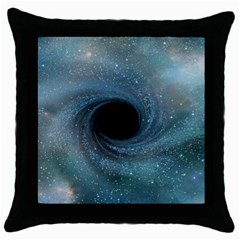 Cosmic Black Hole Throw Pillow Case (black) by Sapixe