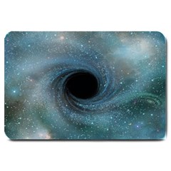 Cosmic Black Hole Large Doormat  by Sapixe