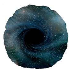 Cosmic Black Hole Large 18  Premium Flano Round Cushions by Sapixe