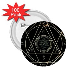 Cult Of Occult Death Detal Hardcore Heavy 2 25  Buttons (100 Pack)  by Sapixe