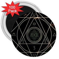 Cult Of Occult Death Detal Hardcore Heavy 3  Magnets (100 Pack) by Sapixe