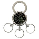 Cult Of Occult Death Detal Hardcore Heavy 3-Ring Key Chains Front