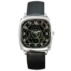 Cult Of Occult Death Detal Hardcore Heavy Square Metal Watch by Sapixe