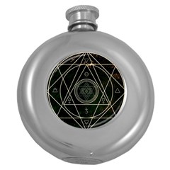 Cult Of Occult Death Detal Hardcore Heavy Round Hip Flask (5 Oz) by Sapixe