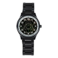 Cult Of Occult Death Detal Hardcore Heavy Stainless Steel Round Watch