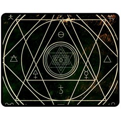 Cult Of Occult Death Detal Hardcore Heavy Double Sided Fleece Blanket (medium)  by Sapixe