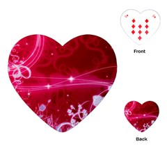 Crystal Flowers Playing Cards (heart) 