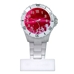 Crystal Flowers Plastic Nurses Watch by Sapixe