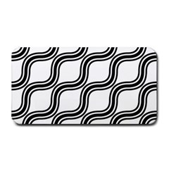 Diagonal Pattern Background Black And White Medium Bar Mats by Sapixe