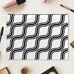 Diagonal Pattern Background Black And White Cosmetic Bag (xl) by Sapixe