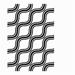 Diagonal Pattern Background Black And White Small Garden Flag (two Sides) by Sapixe