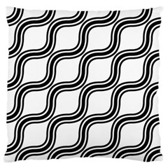 Diagonal Pattern Background Black And White Standard Flano Cushion Case (one Side) by Sapixe