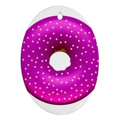 Donut Transparent Clip Art Ornament (oval) by Sapixe