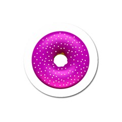 Donut Transparent Clip Art Magnet 3  (round) by Sapixe