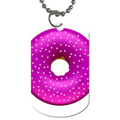 Donut Transparent Clip Art Dog Tag (two Sides) by Sapixe