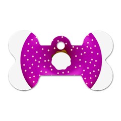 Donut Transparent Clip Art Dog Tag Bone (two Sides)