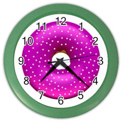 Donut Transparent Clip Art Color Wall Clocks by Sapixe