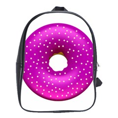 Donut Transparent Clip Art School Bag (large) by Sapixe