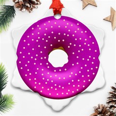 Donut Transparent Clip Art Ornament (snowflake) by Sapixe